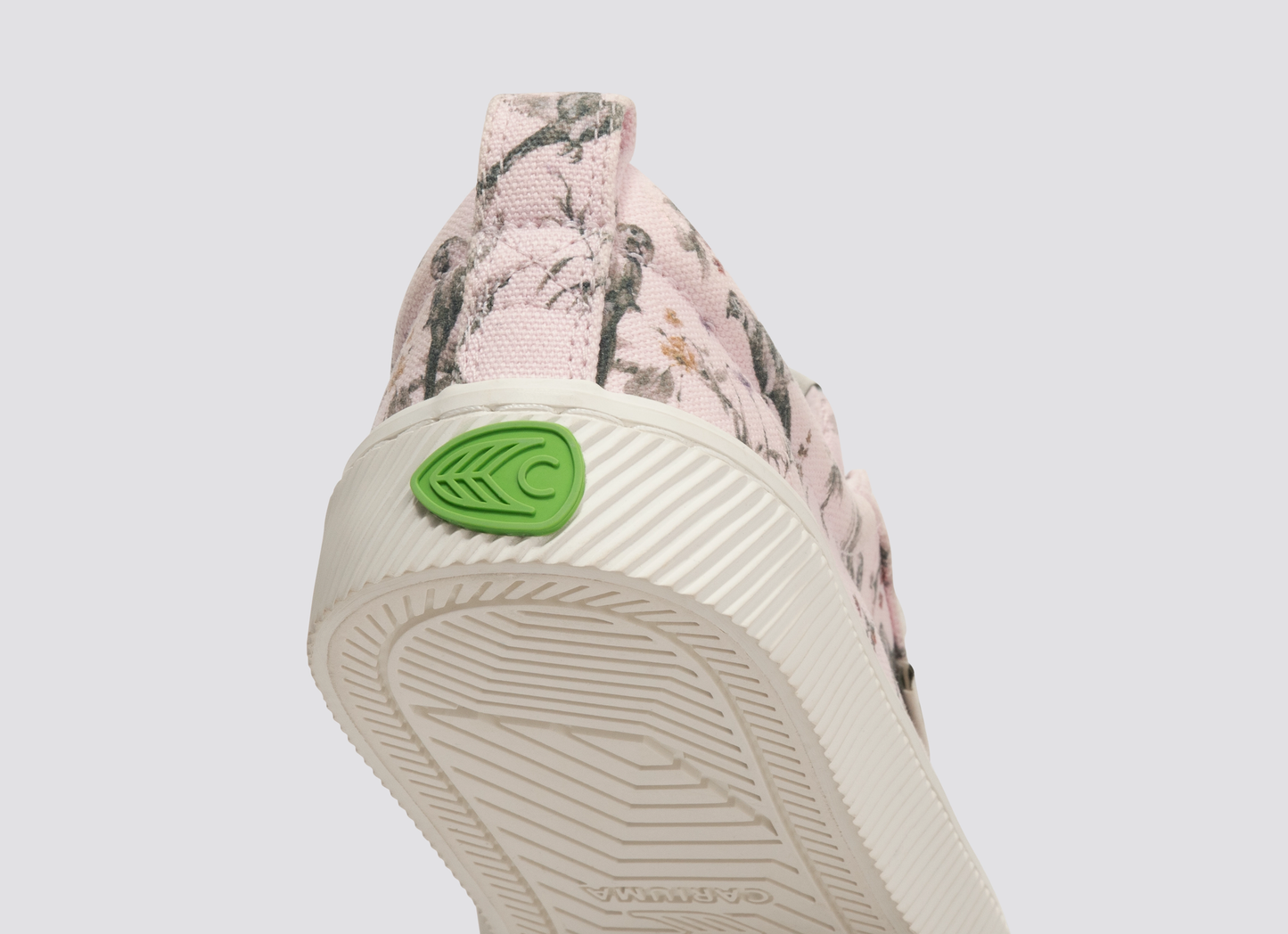 OCA Low Pale Lilac Parrot Print Canvas Sneaker