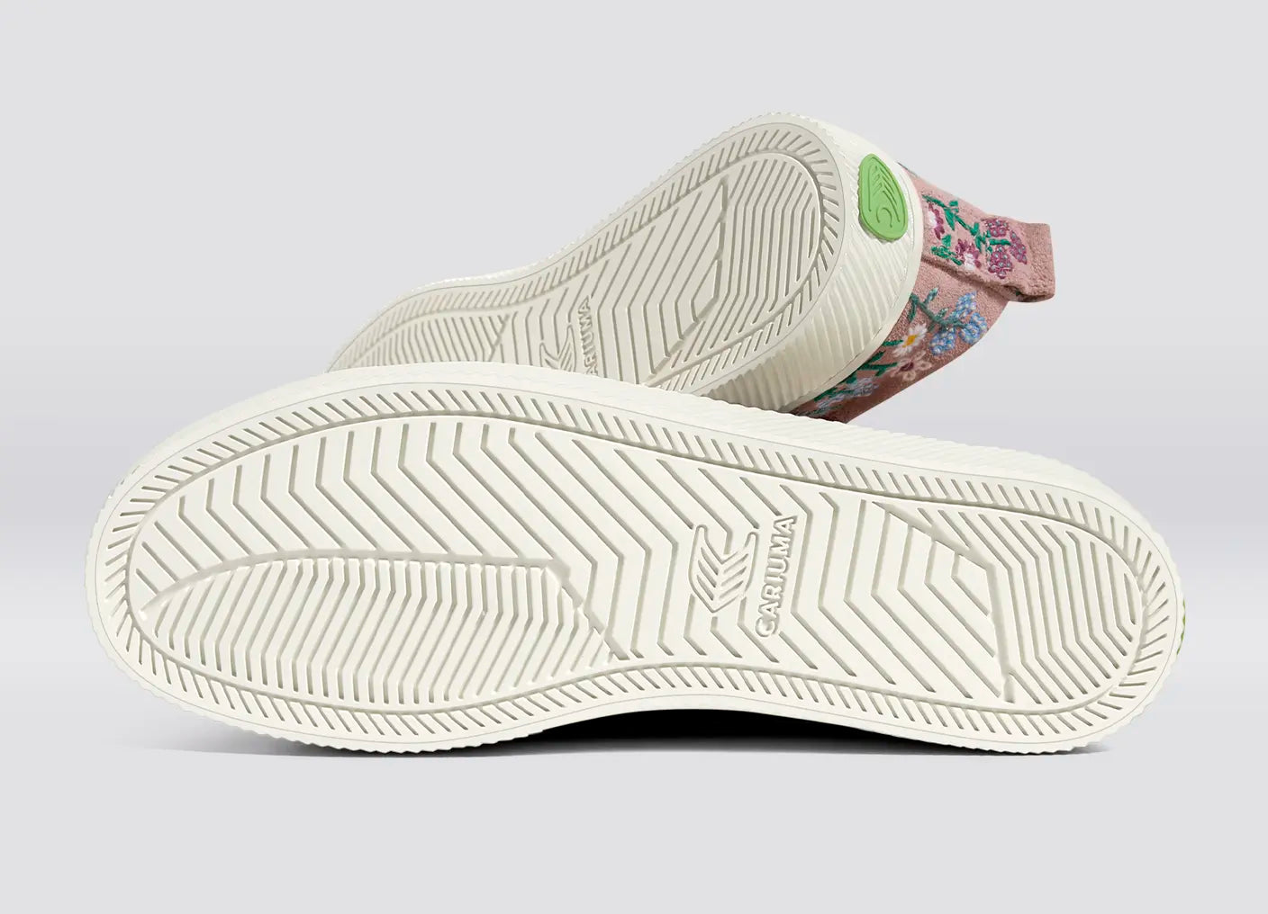 OCA Low Rose Suede Embroidered Flowers Sneaker