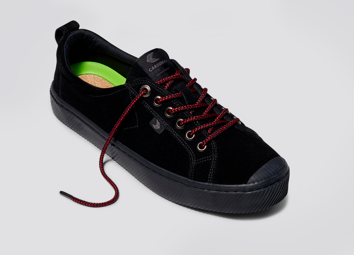 OCA Low All Black Suede Sneaker