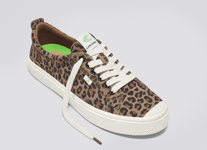 OCA Low Leopard Print Suede Sneaker