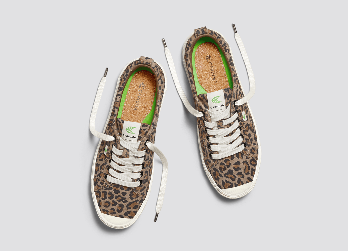 OCA Low Leopard Print Suede Sneaker