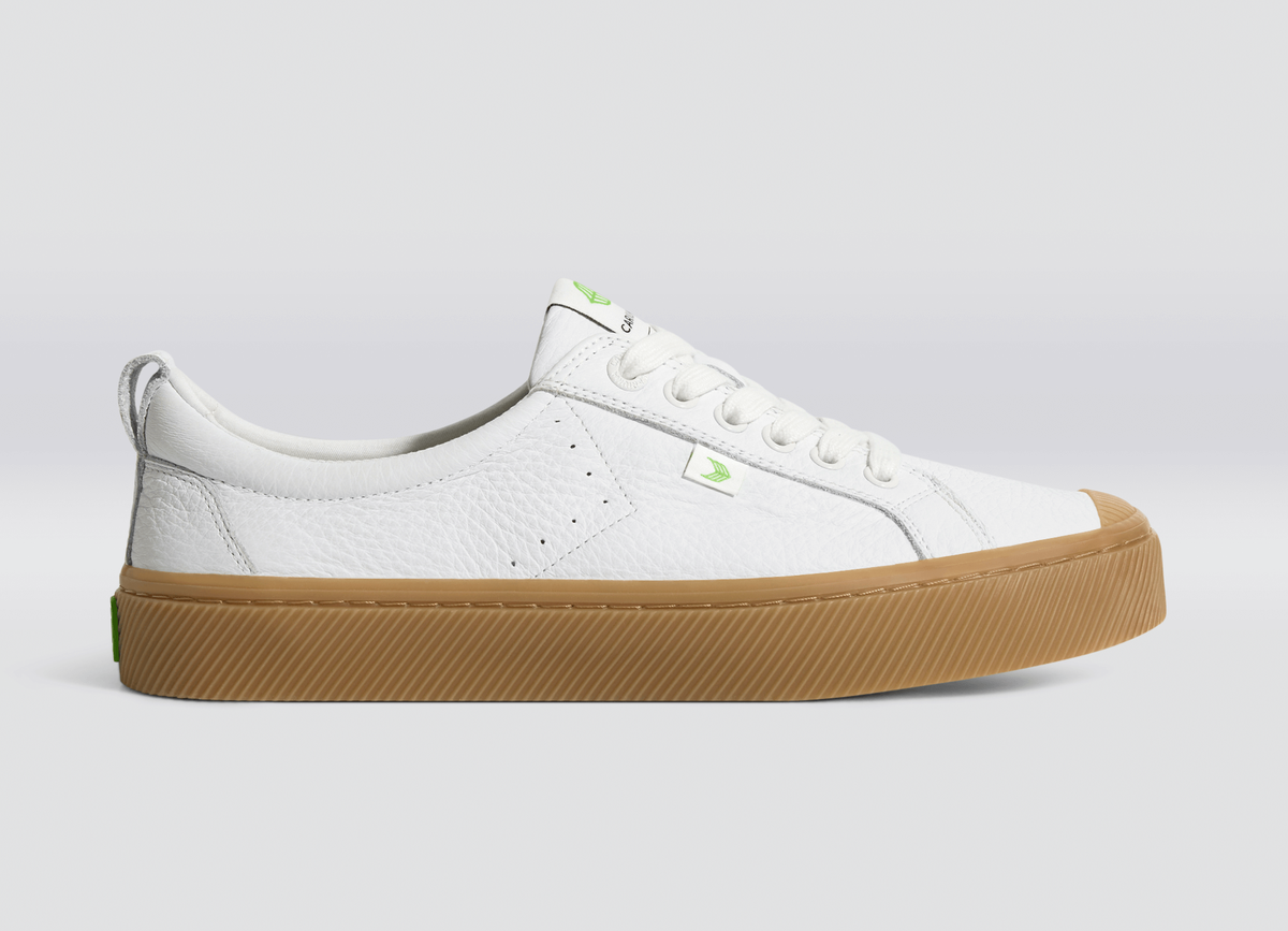 OCA Low Gum White Premium Leather Sneaker