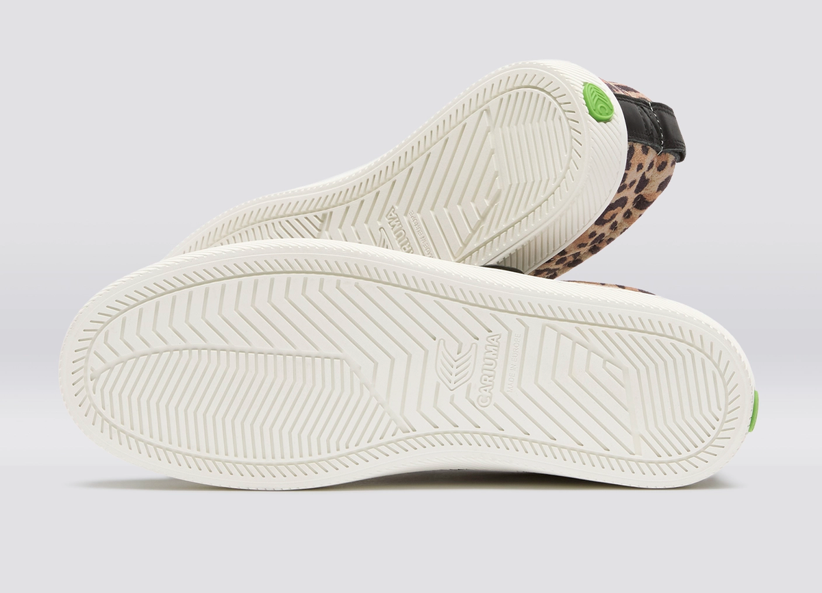 OCA Mary Jane Leopard Print Suede Sneaker