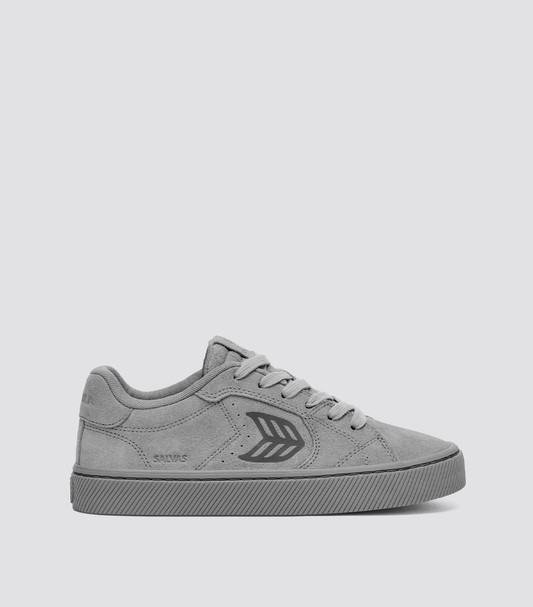 SALVAS All Light Grey Suede Sneaker