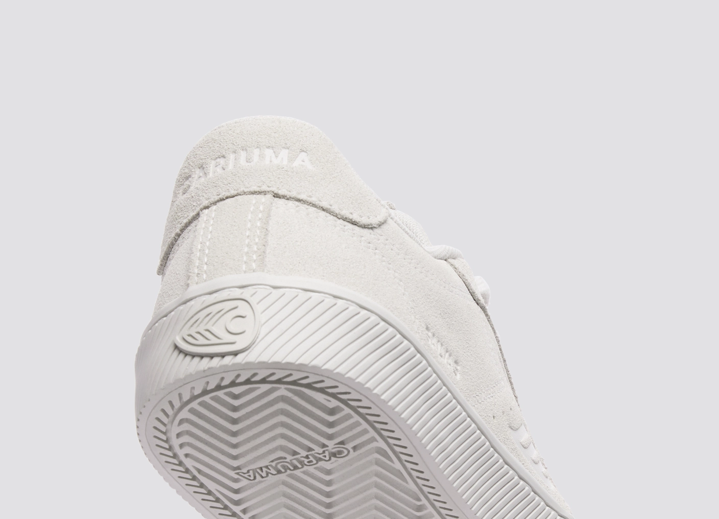 SALVAS All Smoke White Suede Sneaker