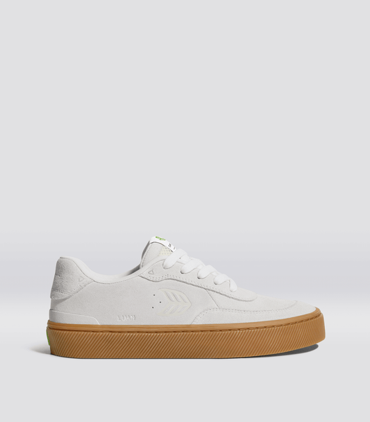 LUAN PRO Gum Smoke White Suede Off-White Logo Sneaker