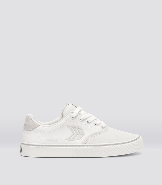 NAIOCA Stripe Suede and Canvas Teak