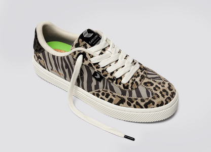 TOCA Zebra Leopard Print Suede Sneaker