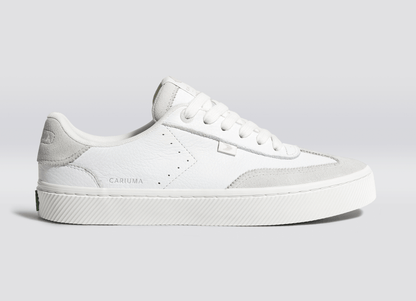 TOCA White Premium Leather Smoke White Suede Sneaker