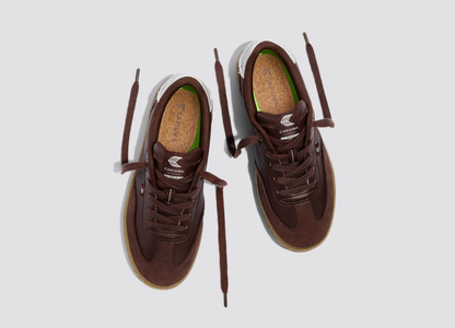 TOCA Coffee Brown Diamond Leather Brown Suede Sneaker