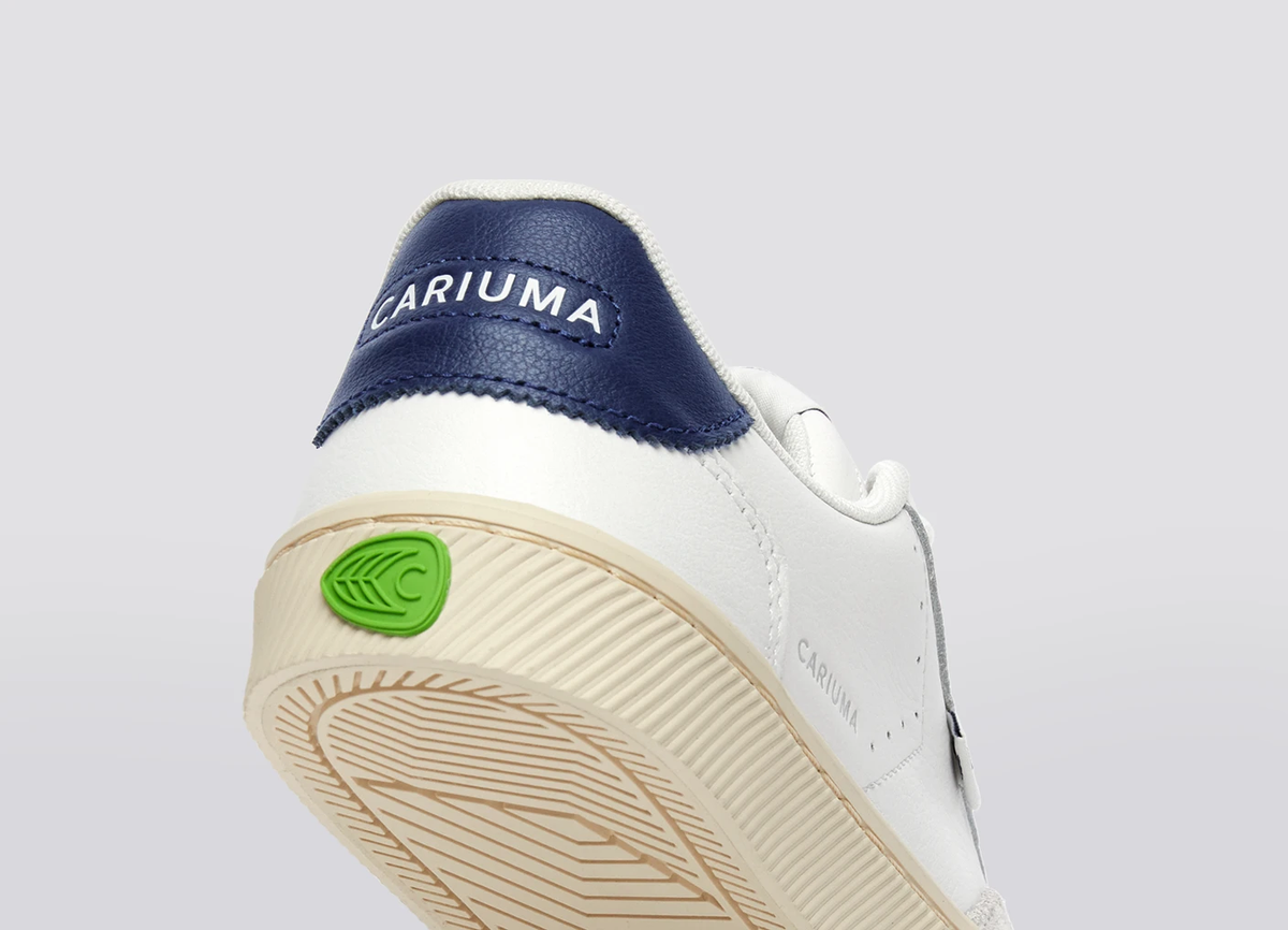 TOCA White Diamond Leather Smoke White Suede Blue Accents Sneaker