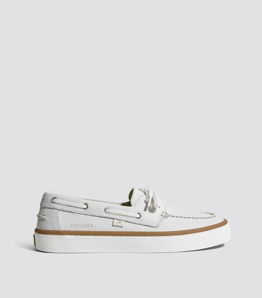 Mare Boat Shoe White Premium Leather