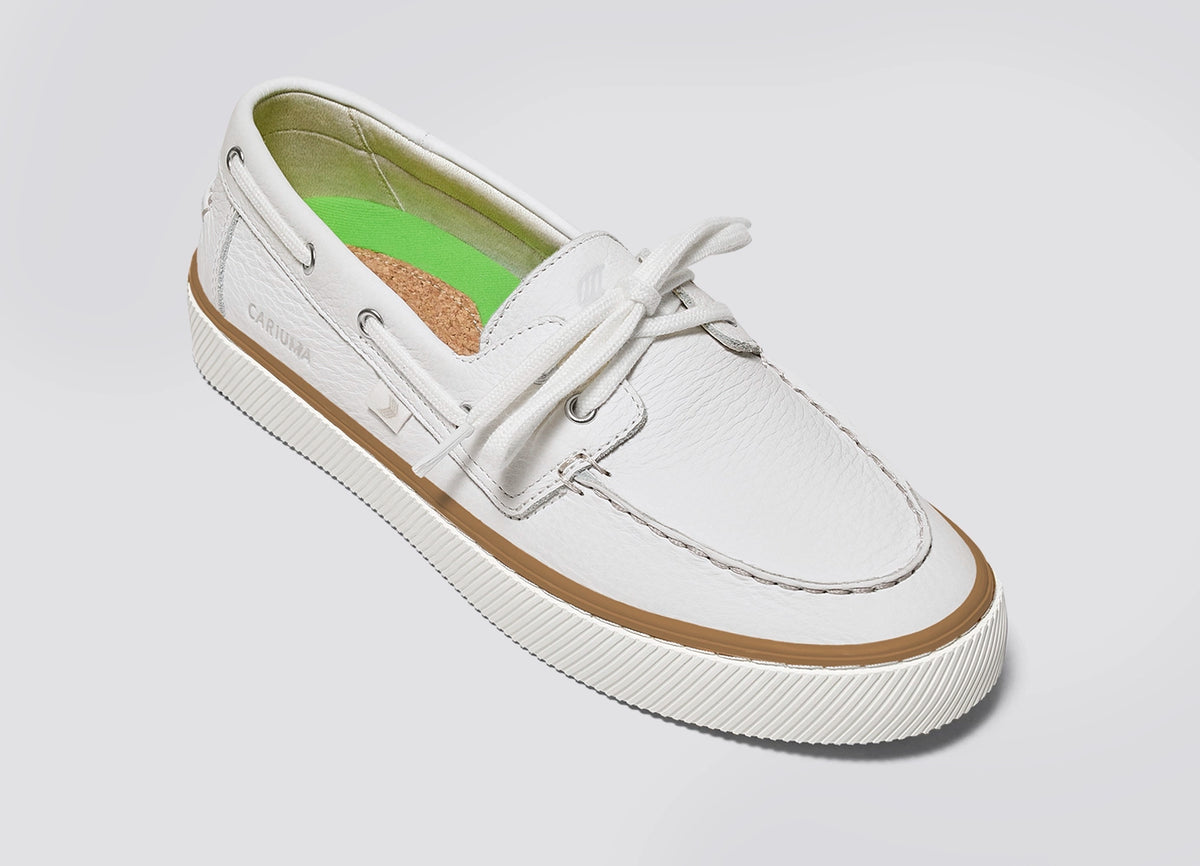 Mare Boat Shoe White Premium Leather