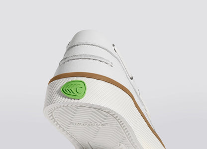Mare Boat Shoe White Premium Leather
